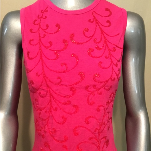 Vintage Rampage pink beaded tank tops - Picture 2 of 8
